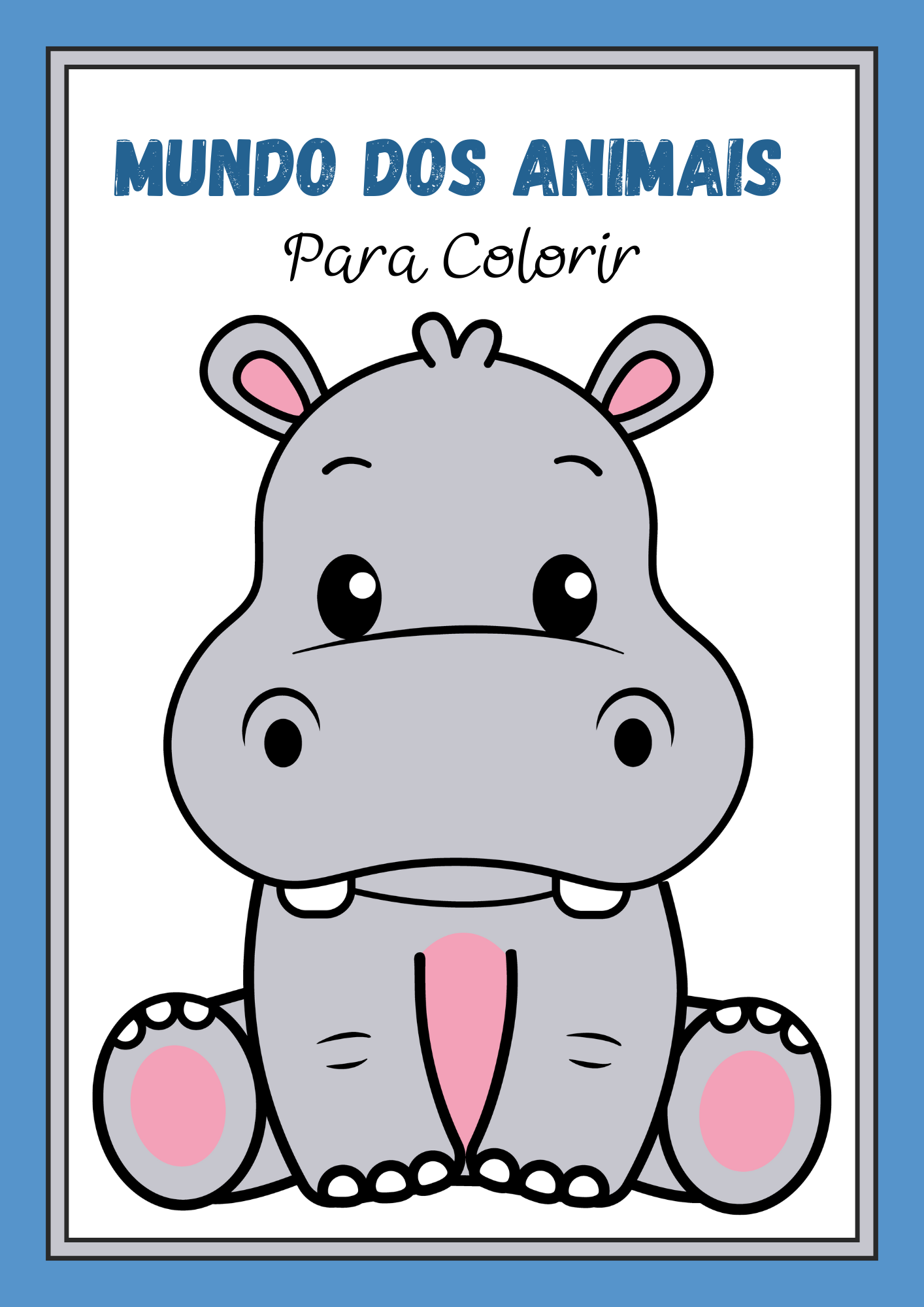 Caderno de Atividades - mundo dos animais para colori